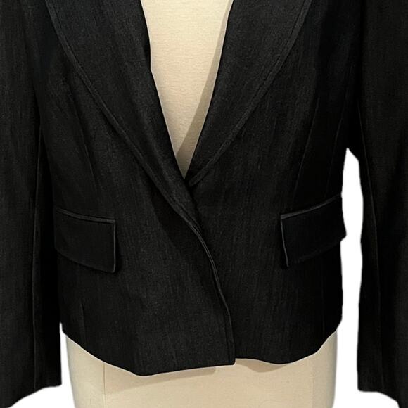 NINE WEST Black Blazer SZ 10 - Picture 4 of 11